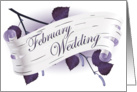 february wedding card