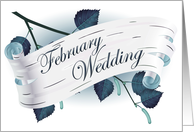 february wedding card