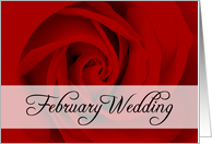 february wedding card