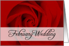 february wedding card