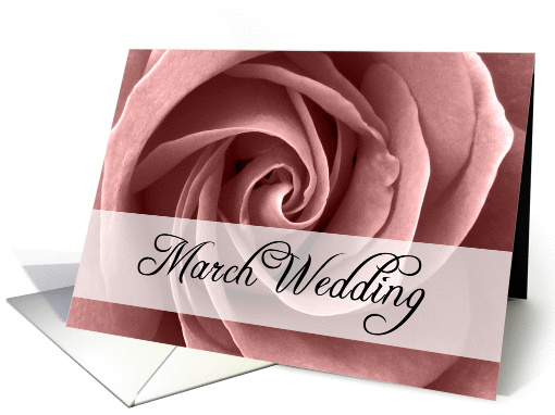 march wedding card (266905)