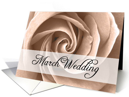 march wedding card (266909)