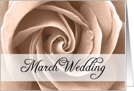 march wedding card