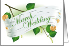 march wedding card