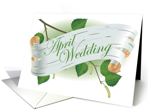 april wedding card (266921)