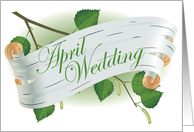 april wedding card