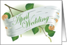 april wedding card