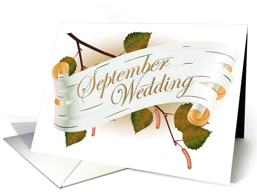 september wedding card (267407)