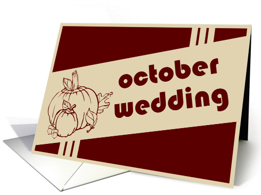 october wedding card (267414)