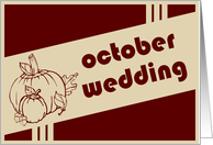 october wedding card