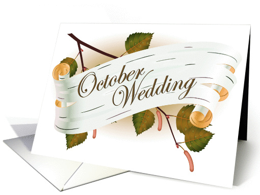 october wedding card (267418)