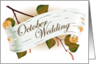 october wedding card