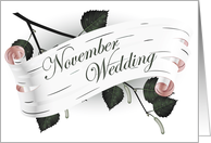 november wedding card