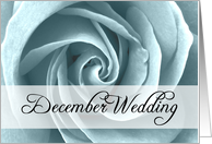 december wedding card