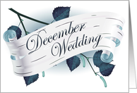 december wedding card