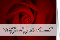 will you be my bridesmaid? card