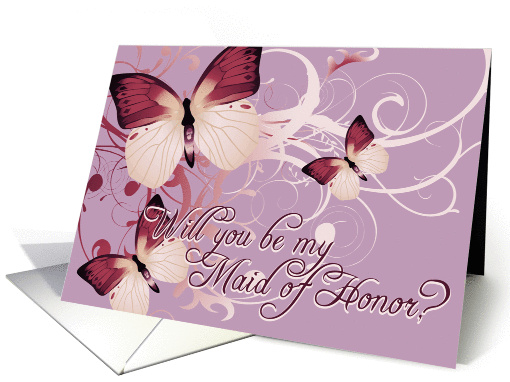 will you be my maid of honor? card (273869)