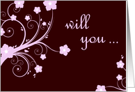 will you be my flower girl? card