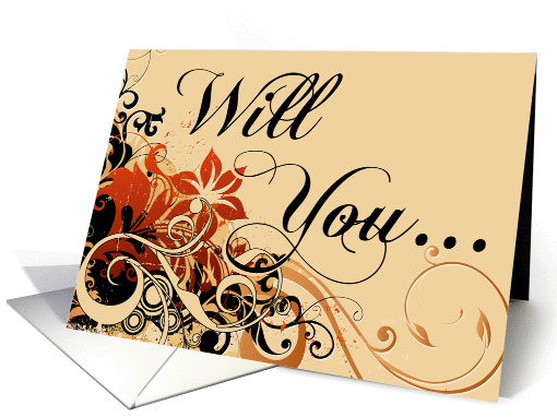 will you be my flower girl? card (284023)