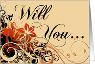 will you be my flower girl? card