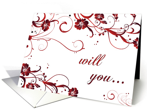 will you be my flower girl? card (295584)