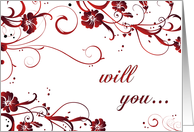 will you be my flower girl? card