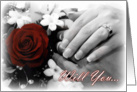 will you be my flower girl? card