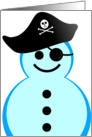 Happy Holidays from the Pirate Snowman card