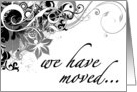 we have moved... (hi-fi flowers) card