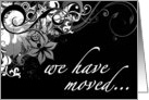 we have moved... (hi-fi flowers) card