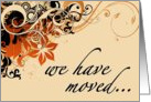 we have moved... (hi-fi flowers) card