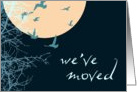 we have moved... (silhouscreen birds) card