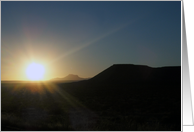 desert sunset card