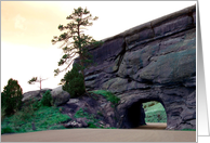 country road tunnel card