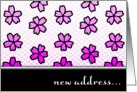 new address... (floral elegance) card