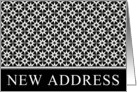 new address (pattern elegance) card