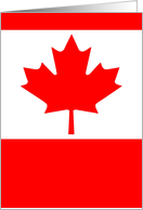 canadian flag card