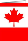 canadian flag card