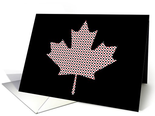 canadian maple leaf card (700740)