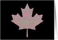 canadian maple leaf card