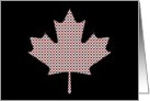 canadian maple leaf card