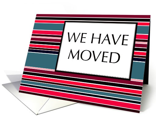 we have moved : stripes card (700848)