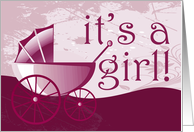it’s a girl! (blank inside) card