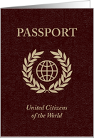 world passport : united citizens of the world card