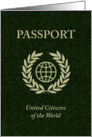 world passport : united citizens of the world card