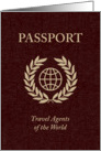 world passport : congratulations on graduating card