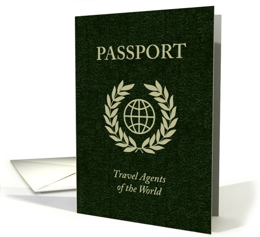 world passport : congratulations on graduating card (704707)