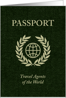 world passport : congratulations on graduating card