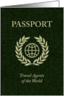 world passport : congratulations on graduating card