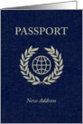new address passport moving announcement card